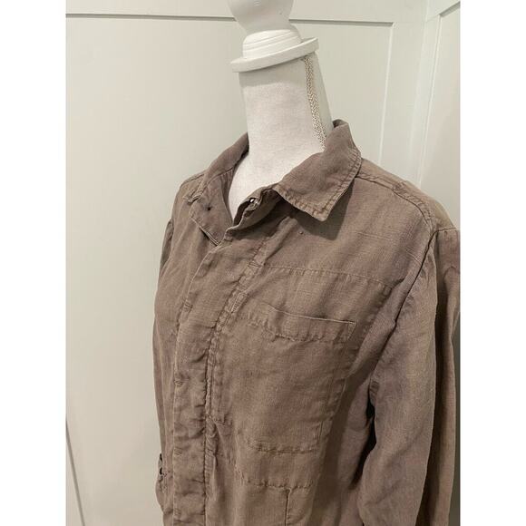 Bleu De Cocagne Linen Work Jacket - Picture 4 of 12